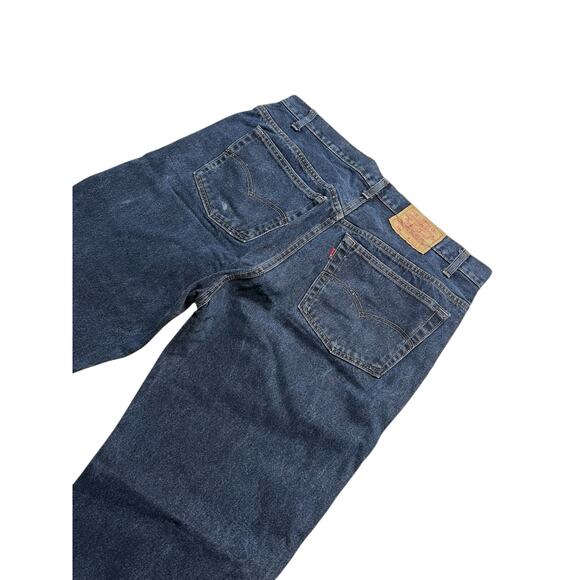 Levi’s 501 Jeans 38 Made in USA Button Fly Dark Wash 80s Actual Sz 35x29.5 - Picture 5 of 13
